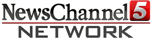 Black and red News Channel 5 Network logo